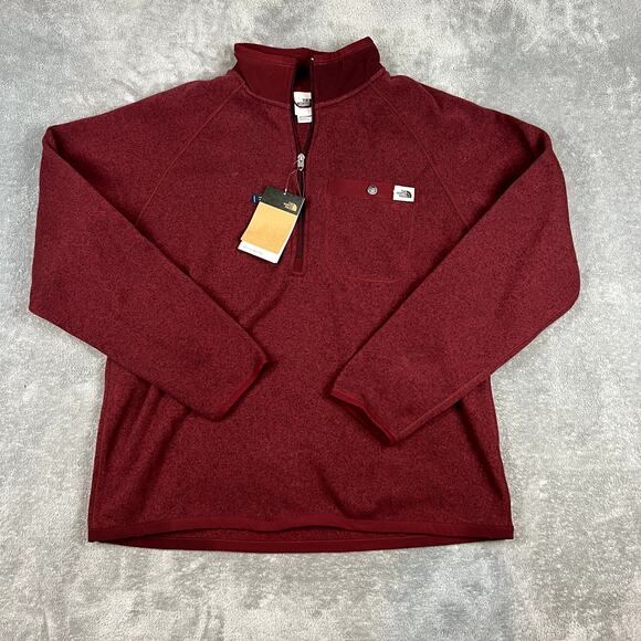 The North Face Other - The North Face Glacier Fleece Quarter Zip Men's L Cordovan Heather NWT